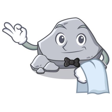 Garson taş karakter karikatür tarzı