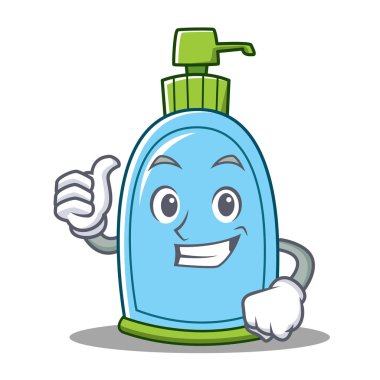 Sıvı sabun karakter karikatür Yaşasın