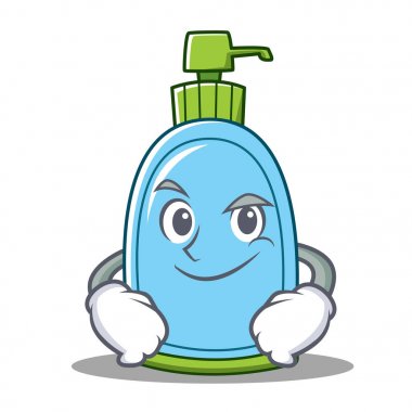 Smirking sıvı sabun karakter karikatür