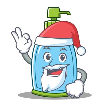 Santa sıvı sabun karakter karikatür