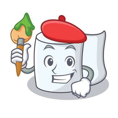 Sanatçı doku karakter karikatür tarzı