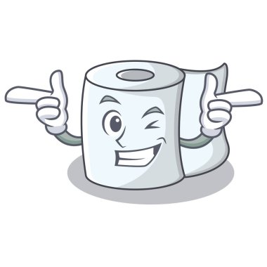 Wink doku karakter karikatür tarzı