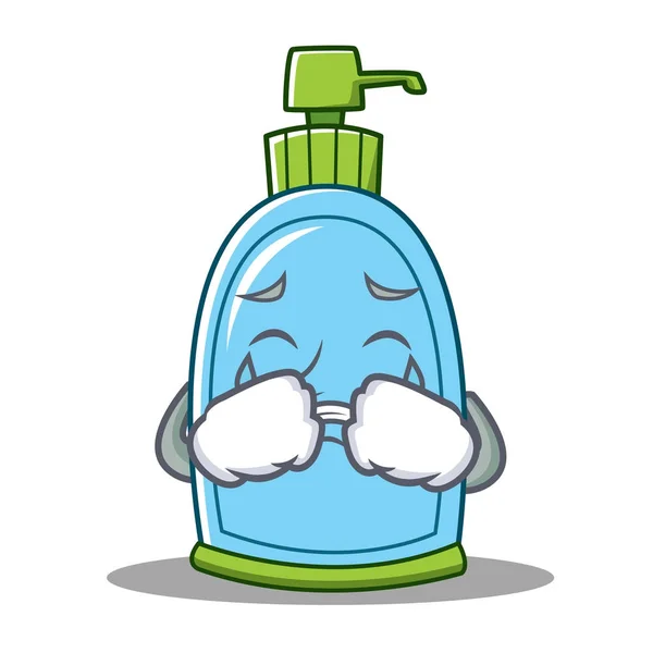 Κλάμα υγρό σαπούνι χαρακτήρα κινουμένων σχεδίων — Διανυσματικό Αρχείο