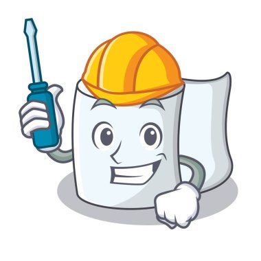 Otomotiv doku karakter karikatür tarzı