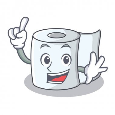 Parmak doku karakter karikatür tarzı