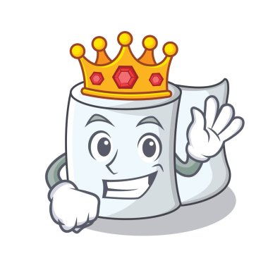 Kral doku karakter karikatür tarzı