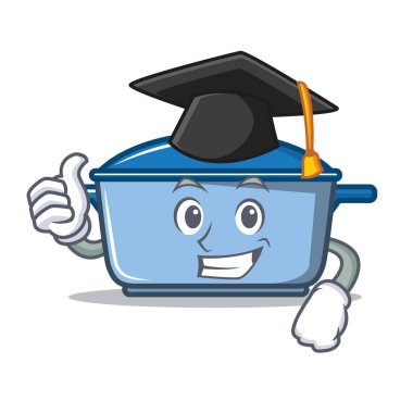 Mezuniyet mutfak karakter karikatür tarzı