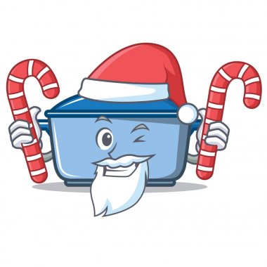 Santa şeker mutfak karakter karikatür tarzı ile