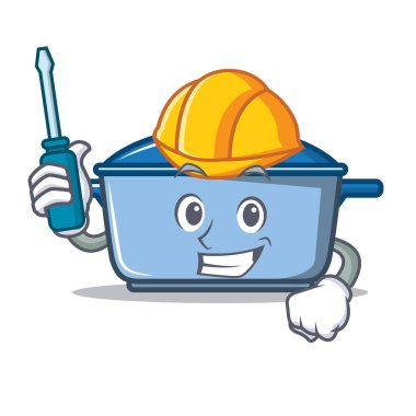 Otomotiv mutfak karakter karikatür tarzı