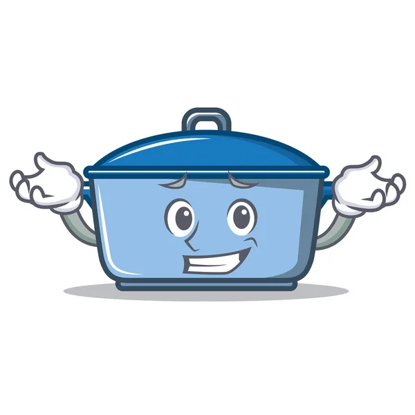 Grinning cucina personaggio stile cartone animato — Vettoriale Stock