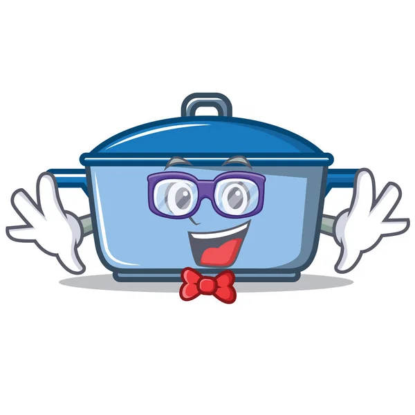 Geek cozinha personagem desenho animado estilo — Vetor de Stock
