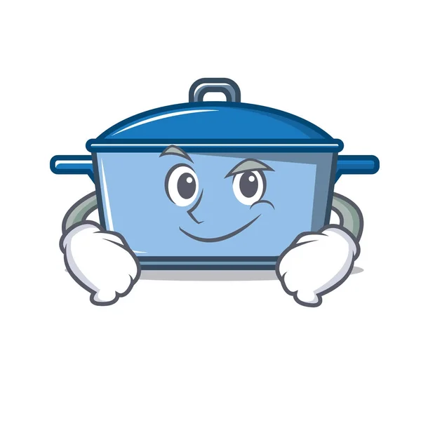 Smirking cucina personaggio stile cartone animato — Vettoriale Stock