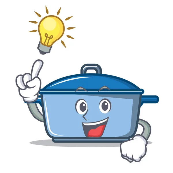 Have an idea kitchen character cartoon style — Stock Vector