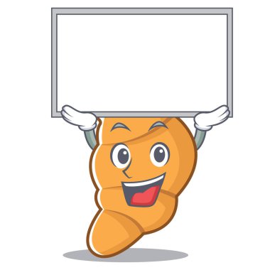 Yönetim Kurulu kruvasan karakter karikatür tarzı