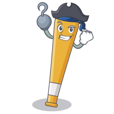 Korsan beyzbol sopası karakter karikatür