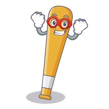 Süper kahraman beyzbol sopası karakter karikatür