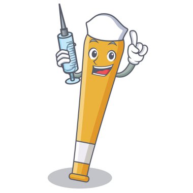 Hemşire beyzbol sopası karakter karikatür