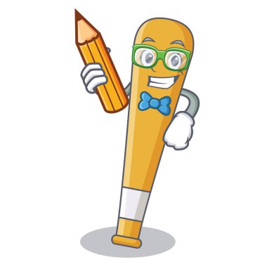 Öğrenci beyzbol sopası karakter karikatür