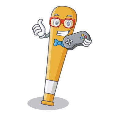 Oyun beysbol sopası karakter karikatür