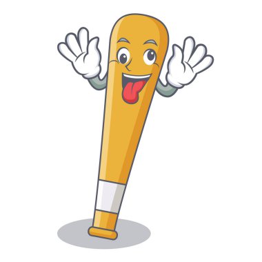 Deli beyzbol sopası karakter karikatür