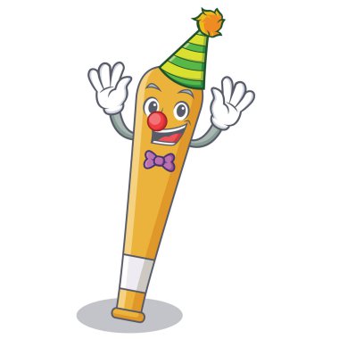 Palyaço beyzbol sopası karakter karikatür