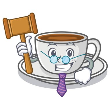 Kahve karakter karikatür tarzı hakim