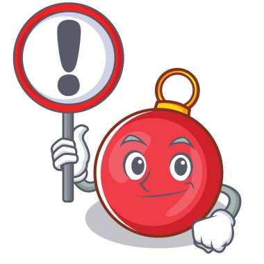 Noel top karakter karikatür işaretiyle