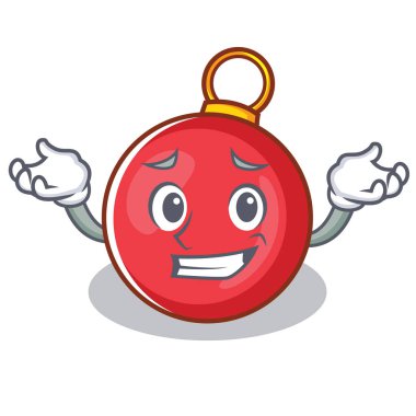 Sırıtan Noel top karakter karikatür