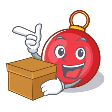 Kutu Noel top karakter karikatür ile