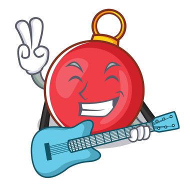 Gitar Noel top karakter karikatür ile