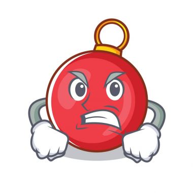 Kızgın Noel top karakter karikatür