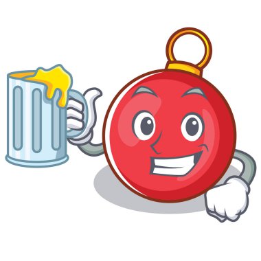 Suyu Noel top karakter karikatür ile