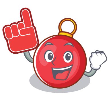 Köpük parmak Noel top karakter karikatür