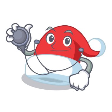 Doktor Noel şapka karakter karikatür