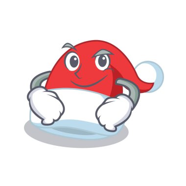 Smirking Noel şapka karakter karikatür