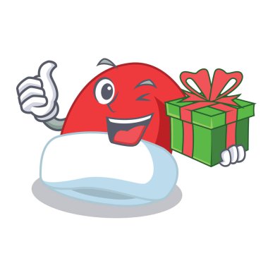 Hediyelik Noel şapka karakter karikatür ile