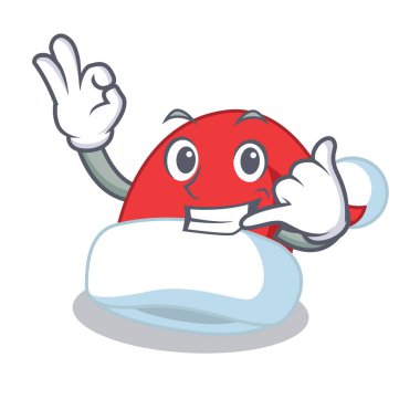 Bana Noel şapka karakter karikatür de