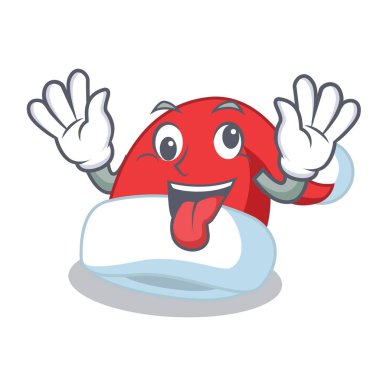 Çılgın Noel şapka karakter karikatür