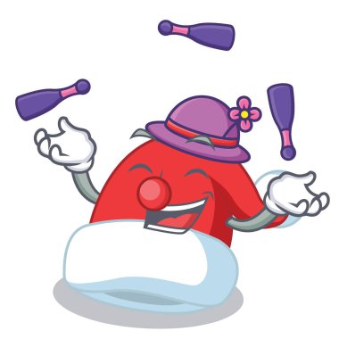 Noel şapka karakter karikatür hokkabazlık