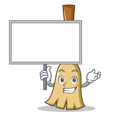 Yönetim Kurulu süpürge karakter karikatür tarzı getirmek