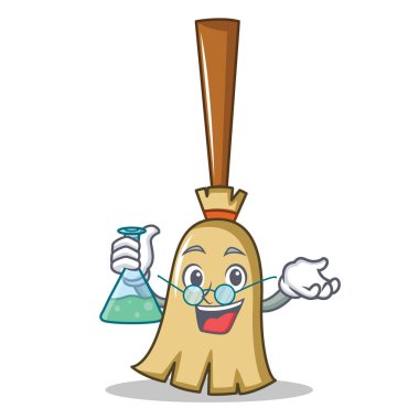 Profesör broom karakter karikatür tarzı
