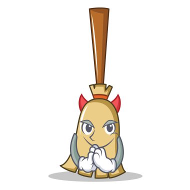 Devil süpürge karakter karikatür tarzı