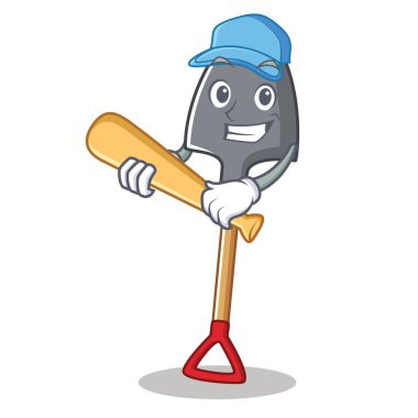 Oyun beysbol kürek karakter karikatür tarzı