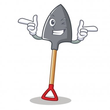 Wink kürek karakter karikatür tarzı