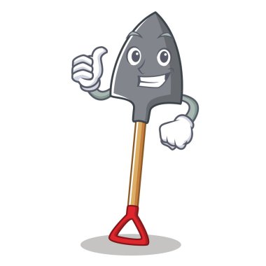 Kürek karakter karikatür tarzı Yaşasın