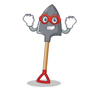 Süper kahraman kürek karakter karikatür tarzı