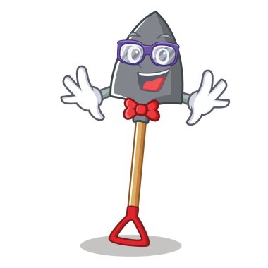 Geek kürek karakter karikatür tarzı