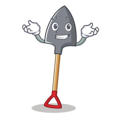 Sırıtan kürek karakter karikatür tarzı