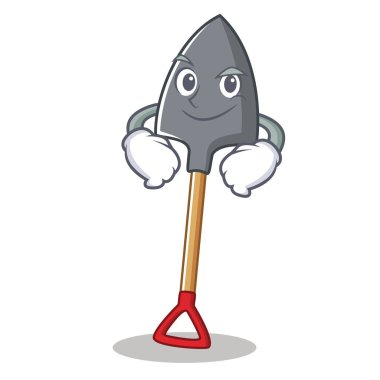 Smirking kürek karakter karikatür tarzı