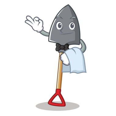 Garson kürek karakter karikatür tarzı